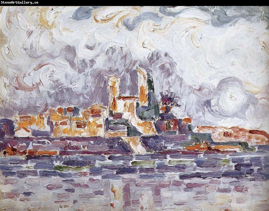 Paul Signac Study of red sunset